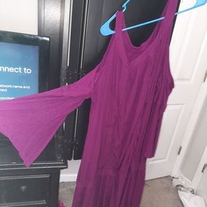 Knee length Bell Sleeves w/ Open Shoulders